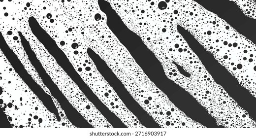 A textura de espuma de sabão com bolhas e gotas de água cria um fundo de limpeza fresco para conceitos de lavagem e higiene em projetos de banheiro ou de lavandaria.