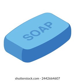Soap formula ingredient icon isometric vector. Personal skincare product. Beauty chemical production