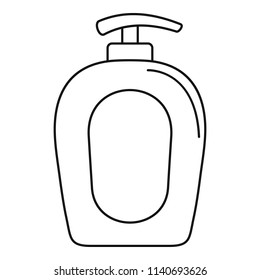 Soap gel dispenser icon. Outline illustration of soap gel dispenser vector icon for web design isolated on white background