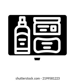 soap gift set glyph icon vector. soap gift set sign. isolated symbol illustration