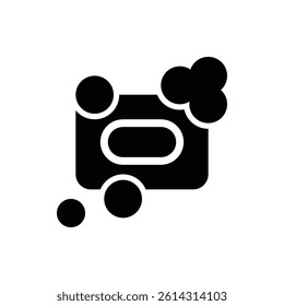 Soap Glyph Icon. Soap Icon