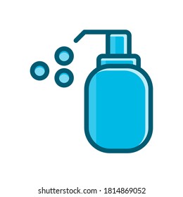 soap hand sanitizer icon vector illustration isolated on white background