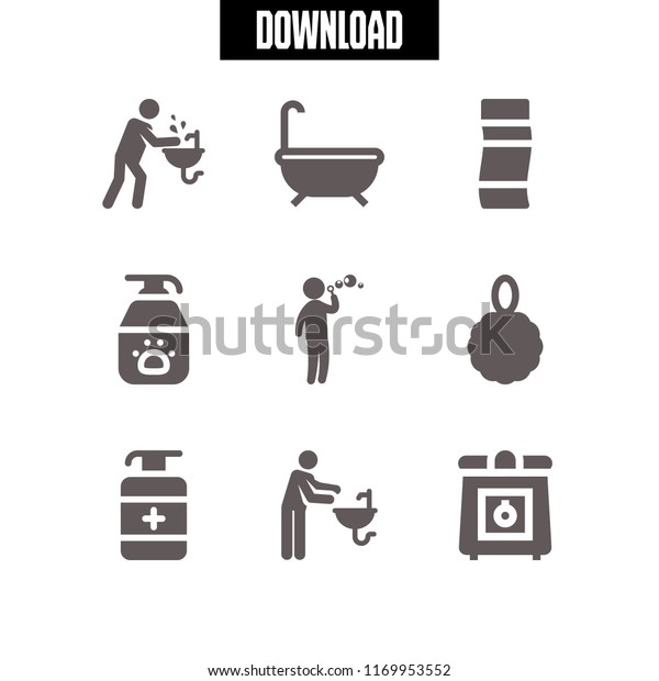 soap icon. 9 soap vector set. bath, hygiene,\
multicooker and person playing making soap bubbles icons for web\
and design about soap\
theme