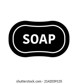 Soap icon. Bath soap. Hygiene concept. Vector illustration, isolated on white background.