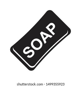 soap icon black and isolated vector illustration