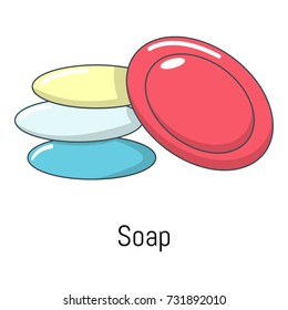 Soap icon. Cartoon illustration of soap vector icon for web