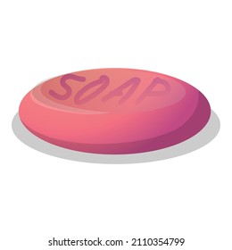 Soap icon cartoon vector. Water bath. Foam hand