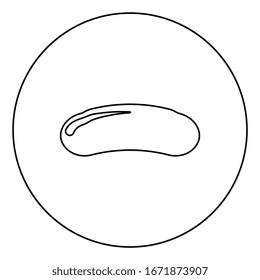 Soap icon in circle round outline black color vector illustration flat style image