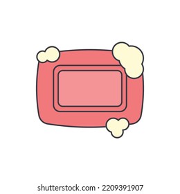 soap icon in color, isolated on white background 