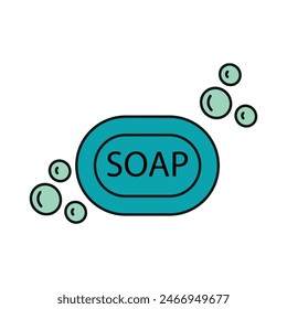 Soap Icon Farbe Vektorgrafik Design Vorlagen einfach und modern
