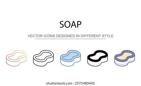 Soap icon design with white background stock illustration