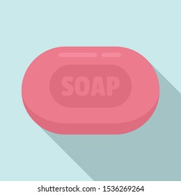 Soap icon. Flat illustration of soap vector icon for web design