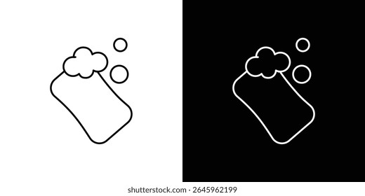 Soap-Symbol Flacher Logo-Vektor. perfekt für UI-Designs