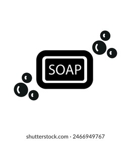 Soap icon glyph vector design templates simple and modern