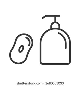 Soap icon. Hygiene symbol modern, simple, vector, icon for website design, mobile app, ui. Vector Illustration