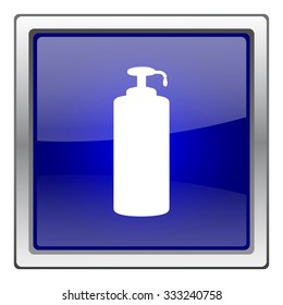 Soap icon. Internet button on white background. EPS10 vector.

