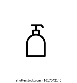 Soap icon. Line design template