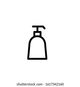 Soap icon. Line design template