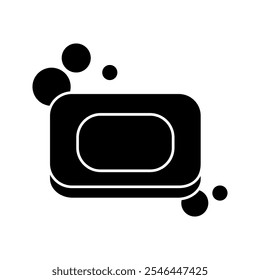 soap icon Line graphics illustration white of background
