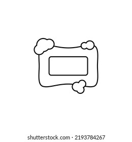 soap icon in line style icon, isolated on white background