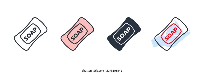 ilustración vectorial del logotipo del icono del jabón. plantilla de símbolo de jabón para colección de diseño gráfico y web