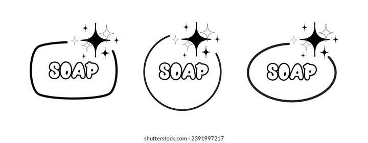 soap icon on white background