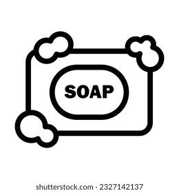 Soap icon set isolated on white background. Vector art.