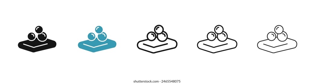 Soap icon set. solid shower soap bar vector icon for UI designs.