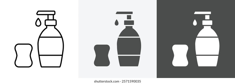 Soap icon set vector art