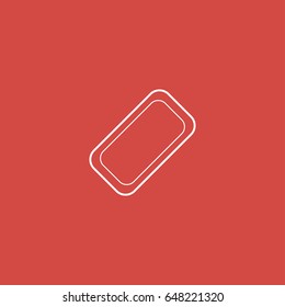 soap icon. sign design. red background