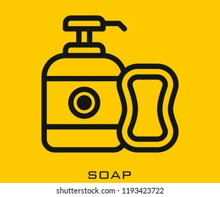 Soap icon signs