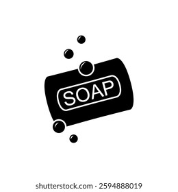soap icon, simple flat style, illustration, logo sign symbol pictogram template, for ui or ux isolated on white for mobile app, editable