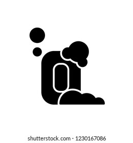 soap icon vector. glyph style design