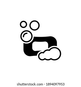 soap icon, vector, glyph style design