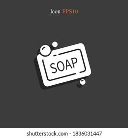 Icono de jabón. Ilustración del vector EPS 10.
