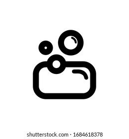 Seifensymbol. Vektorillustration-Logo-Vorlage für viele Zwecke. Einzeln auf weißem Hintergrund