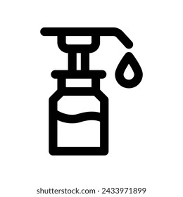 soap icon. vector line icon for your website, mobile, presentation, and logo design.