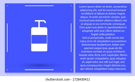 vector de icono de jabón. Lorem Ipsum Diseño de ilustración