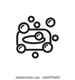 soap icon, vector symbol template