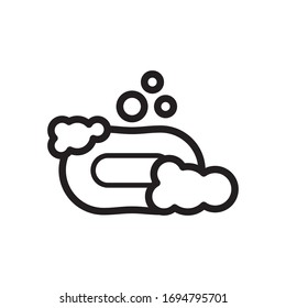 soap icon, vector symbol template