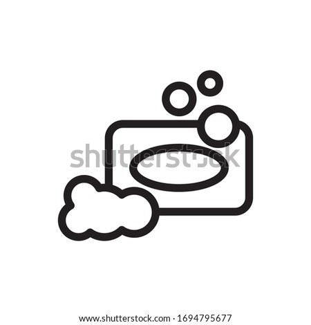 soap icon, vector symbol template