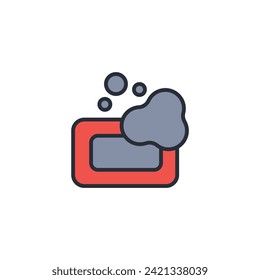 Soap icon. vector.Editable stroke.linear style sign for use web design,logo.Symbol illustration.