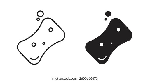 Soap icons graphics set vectors