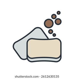 soap icons isolated on White Background. Flat style design