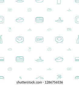 soap icons pattern seamless white background. Included editable line jacuzzi, Soap for web and mobile, spray bottle, baby bath, sponge, bottle soap icons. icons for web and mobile.
