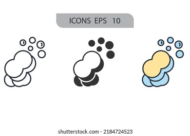 soap icons  symbol vector elements for infographic web