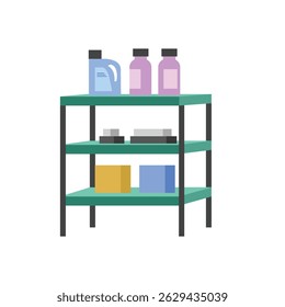 Soap illustration. Laundry soap. Laundry utensil. Detergent. Bottle of detergent.