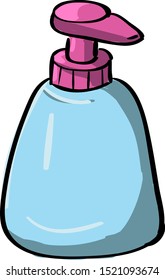 Jabón, ilustración, vector sobre fondo blanco.