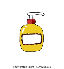 soap for intimate hygiene doodle icon