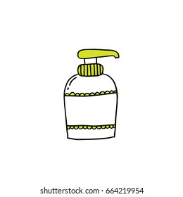 soap for intimate hygiene doodle icon